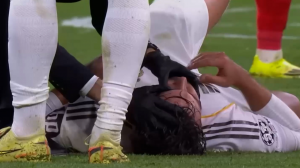 مصدومیت دلخراش آسنسیو در برخورد با کاماوینگا