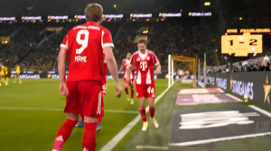 گل اول بایرن مونیخ به دورتموند (هری کین)