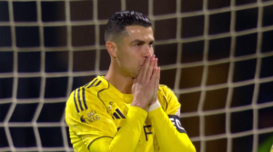 پنالتی رونالدو مقابل الفیحا به بیرون رفت