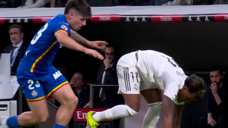 صحنه مصدومیت رودریگو در مسابقه شب گذشته!