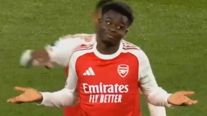 گل اول آرسنال به برایتون توسط ساکا