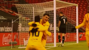 لیونل مسی و پدری گونزالس؛ خلق یک اثر هنری 