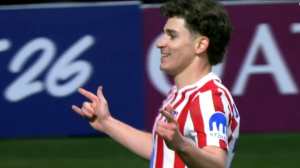 گل پنجم اتلتیکومادرید به تاتنهام توسط آلوارز