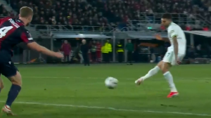 گل اول آاس رم به بولونیا توسط پلگرینی