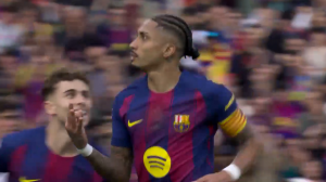 هت‌تریک رافینیا؛ گل چهارم بارسلونا به سویا