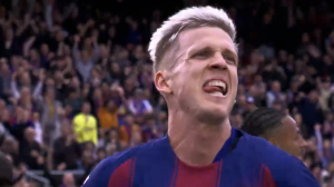 گل سوم بارسلونا به سویا توسط اولمو