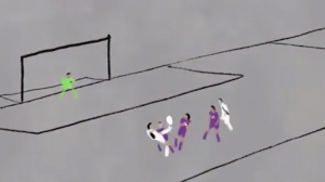 سوپرگل مانژوکیچ به رئال مادرید به روایت انیمیشن