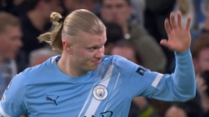 گل اول منچسترسیتی به رئال توسط هالند