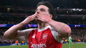 گل دوم آرسنال به بایرلورکوزن توسط رایس