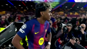 گل سوم بارسلونا به نیوکسل توسط یامال