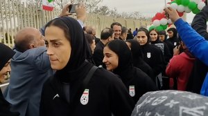 استقبال بی نظیر مردم قزوین از بانوان ملی‌پوش