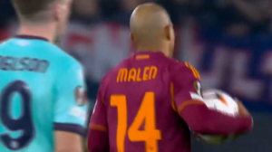 پنالتی و گل دوم آاس رم به بولونیا توسط مالن