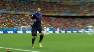 به یادماندنی؛ گل فن پرسی به اسپانیا (2014)