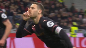 گل دوم تورینو به میلان توسط ولاشیچ