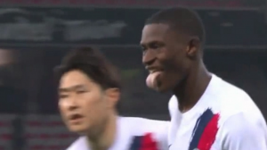 گل اول پاری سن ژرمن به نیس (مندز)