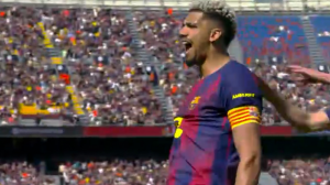 گل اول بارسلونا به رایو وایه کانو توسط آرائوخو