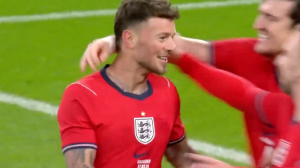 گل اول انگلیس به اروگوئه(وایت)