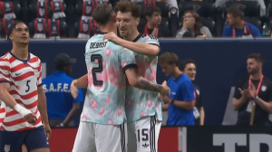 شلیک مهارنشدنی دباست؛ گل اول بلژیک به آمریکا