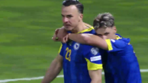 گل اول بوسنی به ایتالیا توسط تاباکوویچ