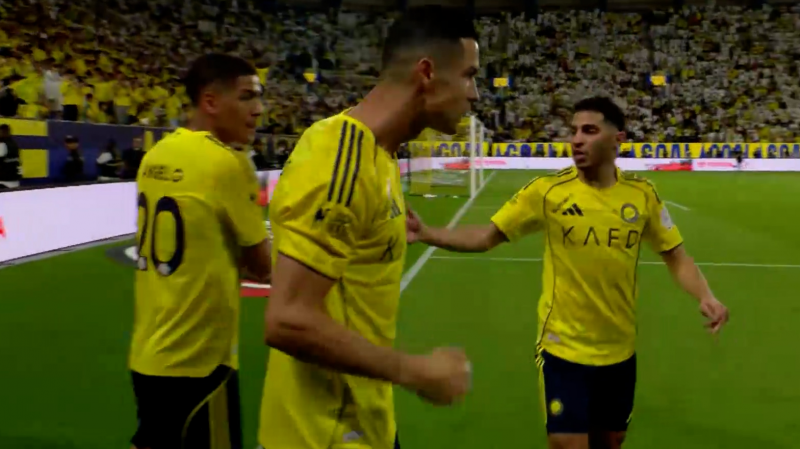 گل سوم النصر به النجمه (رونالدو)