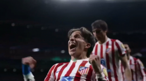 گل اول اتلتیکومادرید به بارسلونا (سیمئونه)