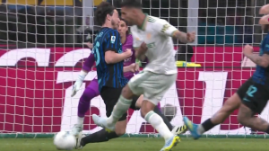 گل دوم آاس رم به اینتر (پلگرینی)