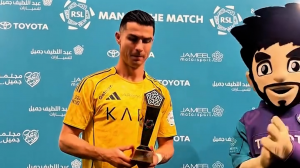 رونالدو، بهترین بازیکن زمین دیدار النصر - النجمه