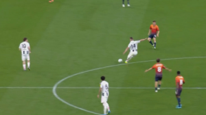 شوت زیبای میلیک از وسط زمین مقابل جنوا