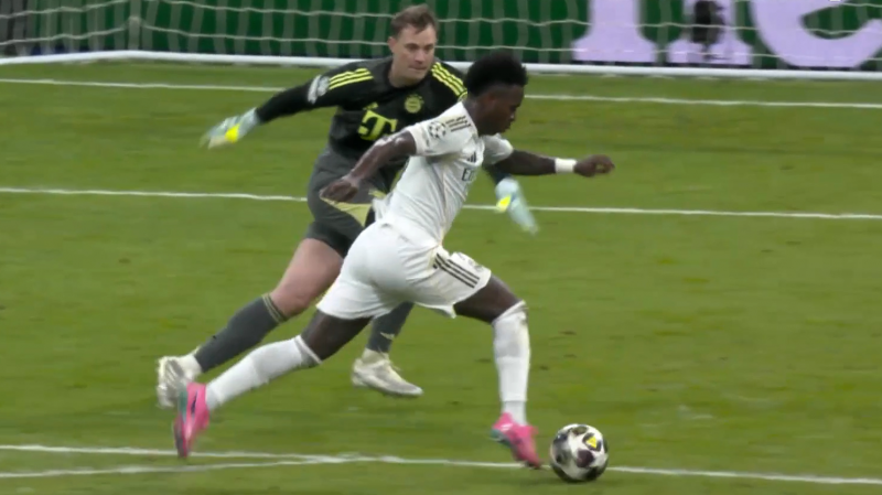 ناکامی وینیسیوس در مصاف تک به تک با نویر