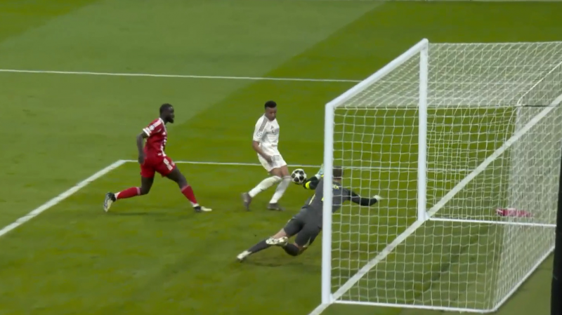 گل اول رئال مادرید به بایرن مونیخ (امباپه)