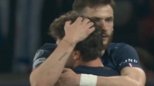 گل دوم پاری سن ژرمن به لیورپول توسط کواراتسخلیا