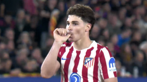 سوپرگل آلوارز، گل اول اتلتیکومادرید به بارسلونا 