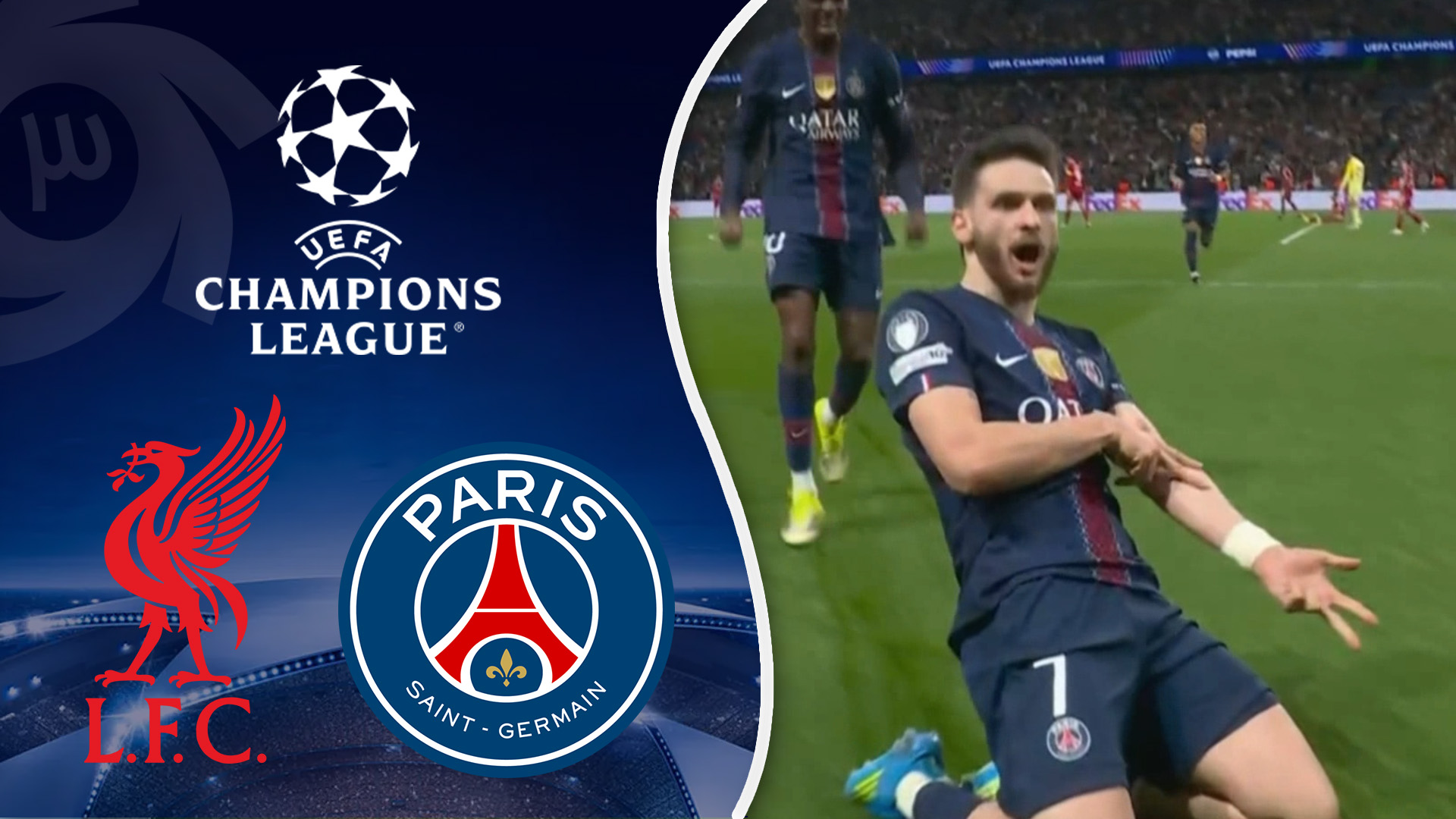 خلاصه بازی پاری سن ژرمن 2 - لیورپول 0