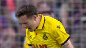 گل اول اسپانیول به بارسلونا (لوزانو)