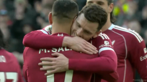 گل دوم لیورپول به فولام (محمد صلاح)