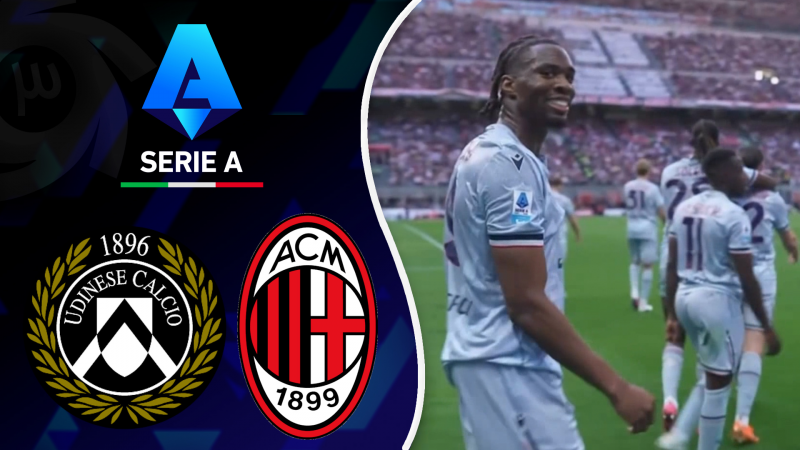 خلاصه بازی آث میلان 0 - اودینزه 3