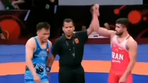 پیروزی یزدانی و کسب مدال برنز در وزن 74 کیلوگرم