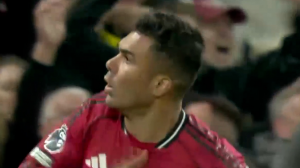 گل اول منچستریونایتد به لیدز توسط کاسمیرو