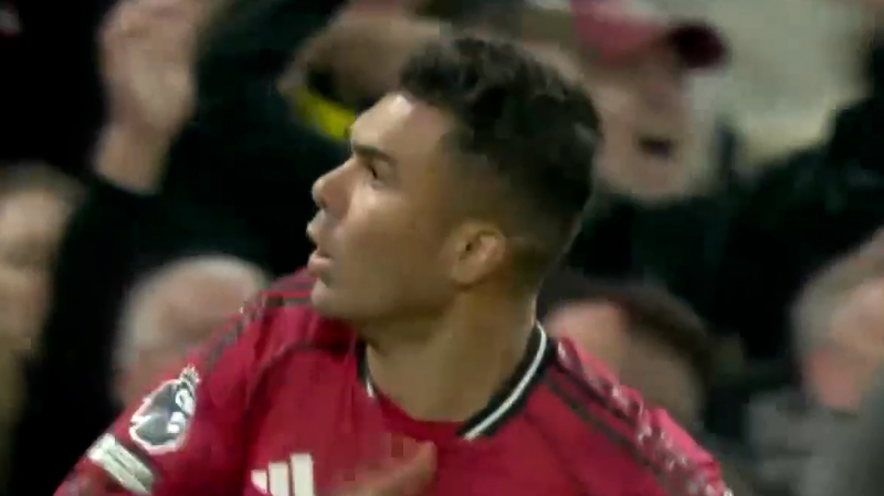 گل اول منچستریونایتد به لیدز توسط کاسمیرو