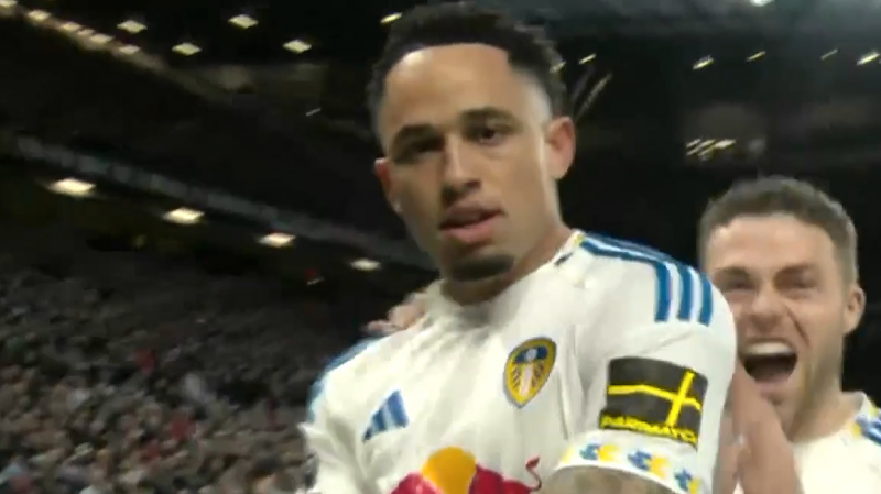 گل اول لیدز به منچستریونایتد توسط اوکافور