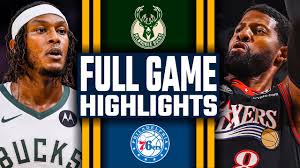 خلاصه بسکتبال فیلادلفیا سیکسرز - میلواکی باکس