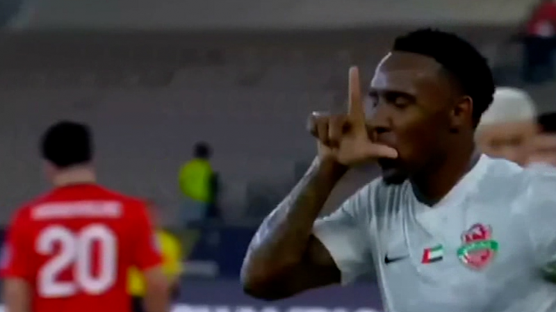 گل اول شباب الاهلی امارات به تراکتور (سزار)