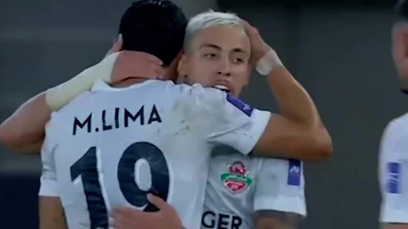 گل سوم شباب الاهلی امارات به تراکتور (متئوسائو)