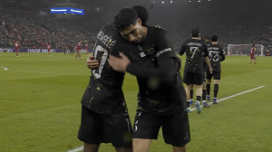 گل اول پاری سن ژرمن به لیورپول (عثمان دمبله)