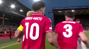 گل اول ناتینگهام فارست به پورتو (وایت)