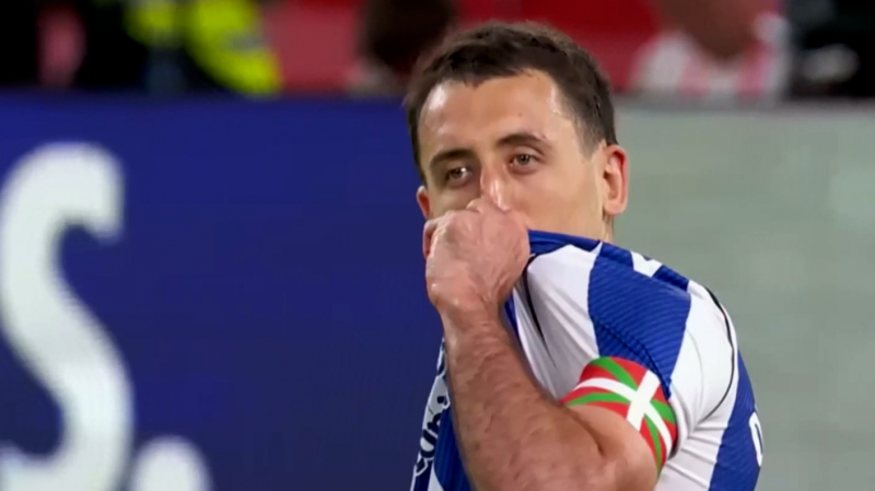 گل دوم رئال سوسیداد به اتلتیکومادرید (اویارزابال)