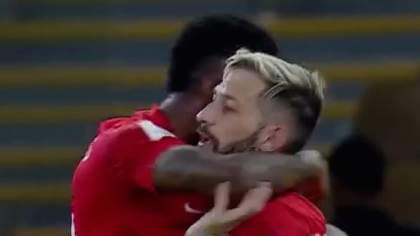 گل اول شباب الاهلی به بوریرام (گل به خودی)