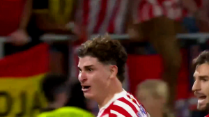 گل دوم اتلتیکومادرید به رئال سوسیداد (آلوارز)