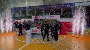 جشن قهرماني گيتي پسند در ليگ برتر فوتسال