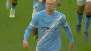 گل دوم منچسترسیتی به آرسنال (هالند)